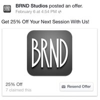 รูปภาพถ่ายที่ BRND Studios โดย Brandon J. เมื่อ 2/17/2014