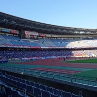 Photo taken at Nissan Stadium by siosio on 11/12/2016