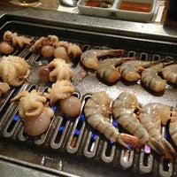 Photo taken at Tahoe Galbi Korean Restaurant by Suzy R. on 10/19/2012