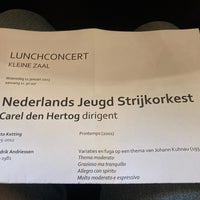 Photo taken at Kleine Zaal Concertgebouw by Hans C. on 1/11/2023