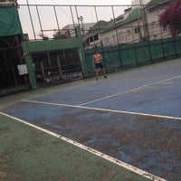 Photo taken at Santisuk Tennis Court by Miki D. on 4/4/2014