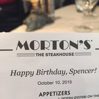 Photo taken at Morton&amp;#39;s The Steakhouse by Judy B. on 10/10/2015
