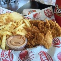 Photo taken at Raising Cane&amp;#39;s Chicken Fingers by Tam G. on 4/23/2016