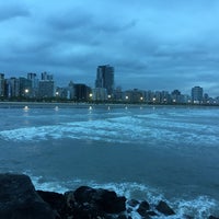 Photo taken at Calçadão da Orla de Santos by Cyn on 11/7/2018