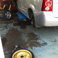 Photo taken at Stamford Tyres by Kimmy d. on 10/13/2012