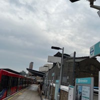 Photo taken at Greenwich DLR Station by Mark J. on 10/18/2021