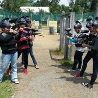 Photo taken at Red Dynasty Paintball Field Bukit Timah by Krysta A. on 5/13/2014