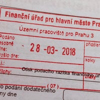 Photo taken at Finanční úřad pro Prahu 3 by Pavel Ř. on 3/28/2018
