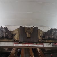 Photo taken at Станция метро «Фрунзенская» by Elena P. on 7/6/2018