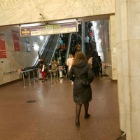 Photo taken at Станция метро «Октябрьская» by Elena P. on 4/11/2021