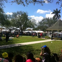 Photo taken at Miami Springs Circle Park by Maximilian G. on 4/6/2013