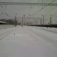 Photo taken at Платформа 8, 10 путь by Gonsales V. on 1/24/2013
