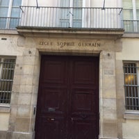 Photo taken at Lycée Sophie Germain by Gilles M. on 4/14/2015