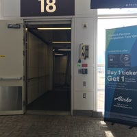 Photo taken at Gate B18 by Gregory G. on 10/16/2017