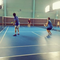 Photo taken at Palarom Badminton Court by Arch M. on 7/29/2016