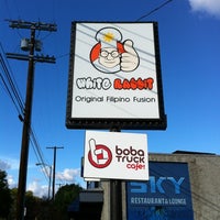 Photo taken at White Rabbit Fusion Cafe/Boba Truck Cafe by Jesse F. on 11/18/2012