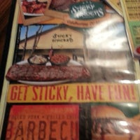 Photo taken at Sticky Fingers Smokehouse - Get Sticky. Have Fun! by Mrs. Jones on 4/1/2013