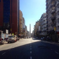 Photo taken at Av. Corrientes y Florida by Gonzalo D. on 10/16/2015