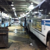 Photo taken at MTA Bus Depot by Steve C. on 1/3/2014
