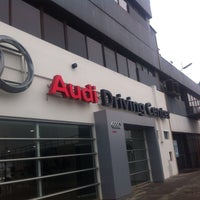 Photo taken at Audi Driving Center by Andres G. on 5/6/2014