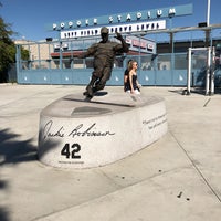 Photo taken at Jackie Robinson Statue by Tim B. on 9/22/2018