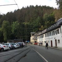 Photo taken at Lichtenhainer Wasserfall by geheimtip ʞ. on 9/24/2020