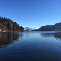 Photo taken at Lake Bled by Öznur T. on 12/31/2016