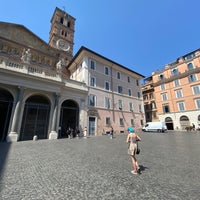 Photo taken at Piazza di Santa Maria in Trastevere by Maya M. on 8/22/2023