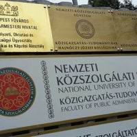 Photo taken at Nemzeti Közszolgálati Egyetem - Közigazgatás-tudományi Kar by Nikol N. on 11/27/2015