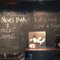 Photo taken at Captain Foxheart&amp;#39;s Bad News Bar &amp;amp; Spirits Lodge by Valerie W. on 4/14/2013