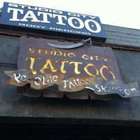 Photo taken at Studio City Tattoo &amp;amp; Los Angeles Body Piercing by Oui D. on 10/27/2012