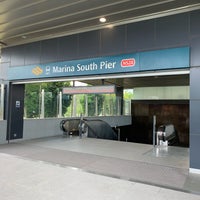 Photo taken at Marina South Pier MRT Station (NS28) by Adrian L. on 2/28/2019