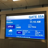 Photo taken at Gate 55A by Adrian L. on 5/15/2018