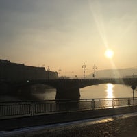 Photo taken at Čechův most (tram) by Filip on 1/19/2017