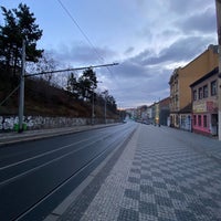 Photo taken at Krymská (tram, bus) by Filip on 12/24/2019