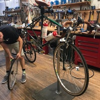 Photo taken at Huckleberry Bicycles by Torunn S. on 10/3/2017