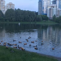 Photo taken at Мосфильмовский пруд by Максим А. on 6/7/2021