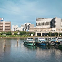 Photo taken at 勝島運河 by Tadashi F. on 8/22/2021