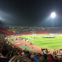 Photo taken at Rajko Mitić Stadium by Artemiy (Wellwod) N. on 10/19/2017