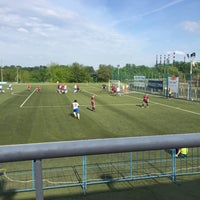 Photo taken at Стадион РЦОП по футболу БГУ by Artemiy (Wellwod) N. on 5/17/2019