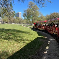 Photo taken at Hermann Park Train Station by George K. on 3/18/2021