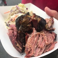 Photo taken at Rolling Smoke BBQ truck by Allie on 6/17/2017