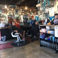 Photo taken at Floyd&amp;#39;s 99 Barbershop by X X. on 10/14/2017