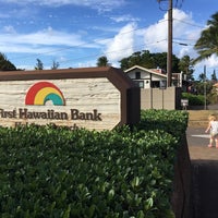 Photo taken at First Hawaiian Bank Haleiwa Branch by K-2 on 10/21/2016
