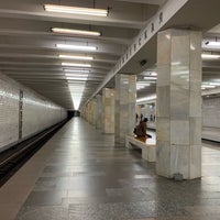 Photo taken at metro Polezhayevskaya by mo 1. on 7/21/2019