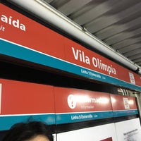 Photo taken at Estação Vila Olímpia (CPTM) by Jeff B. on 10/19/2017