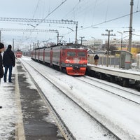 Photo taken at Ж/д станция «Лигово» by Misha K. on 11/15/2016