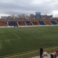 Photo taken at Стадион «Локомотив» by оля on 4/25/2015