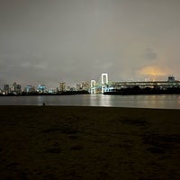 Photo taken at Odaiba Marine Park by yui h. on 2/24/2024