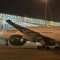Photo taken at Ashgabat International Airport (ASB) by Max G. on 4/14/2023